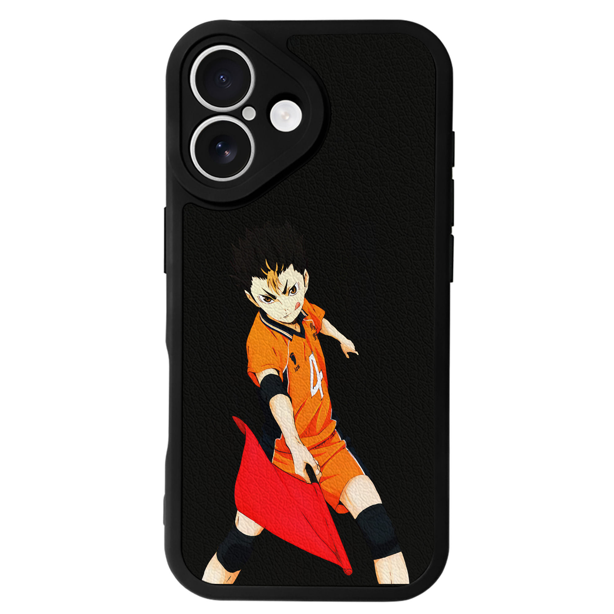 （画像用） ハイキュー!! Haikyu!! 【iPhone 16シリーズ対応】シリコンスマホケース（レザー調） 材質：シリコン